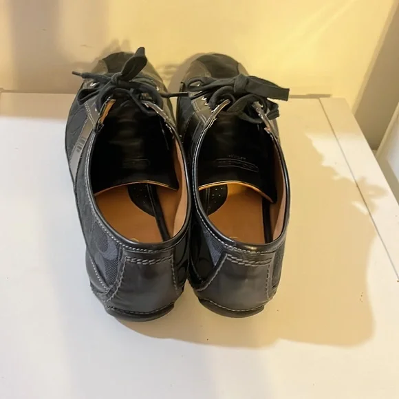 NWOT COACH SUEE BLACK MONOGRAM SNEAKERS SIZE 12 - Picture 3 of 6